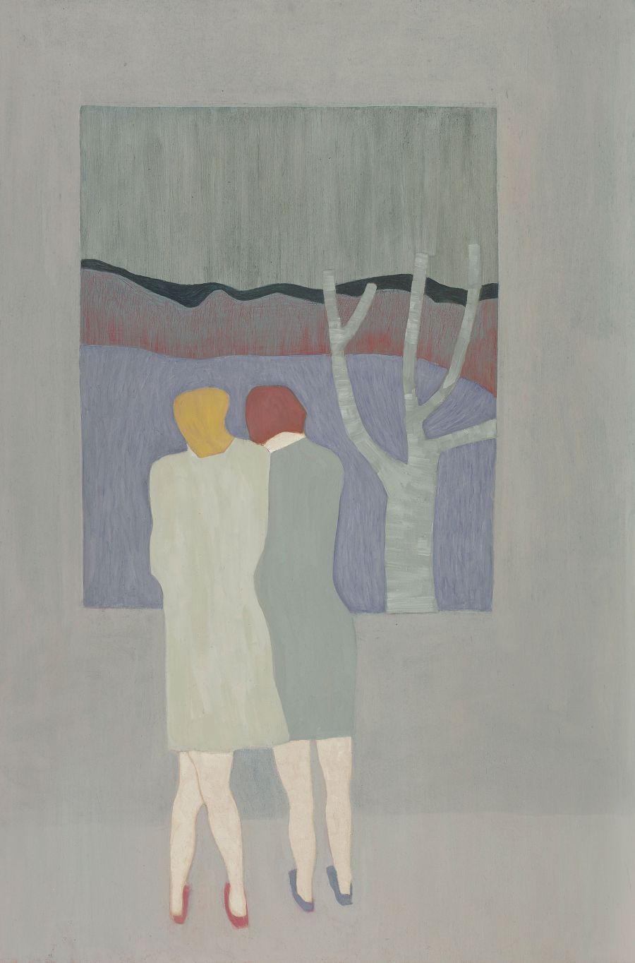 Two women from the back.