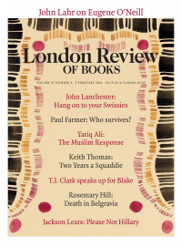 LRB cover brown border design around three sides of paper.