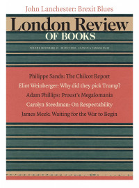 LRB cover 07/28/2016 green and red lined design.