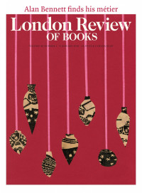 LRB cover 01/01/2018 collage of christmas baubles.