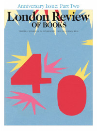 LRB cover 10/24/2019 number 40 part two anniversary issue.